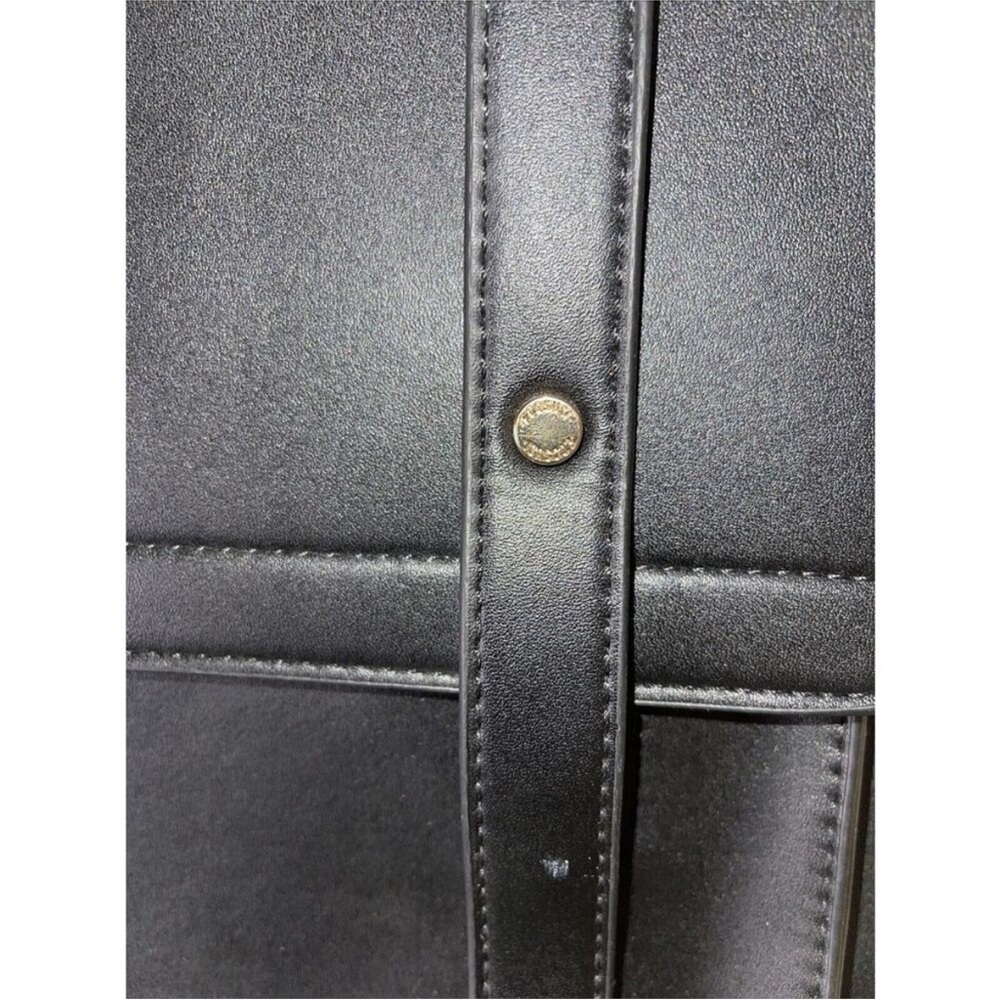 ECOSUSI Black Vegan Leather Backpack or Messenger Laptop Bag - Picture 7 of 11